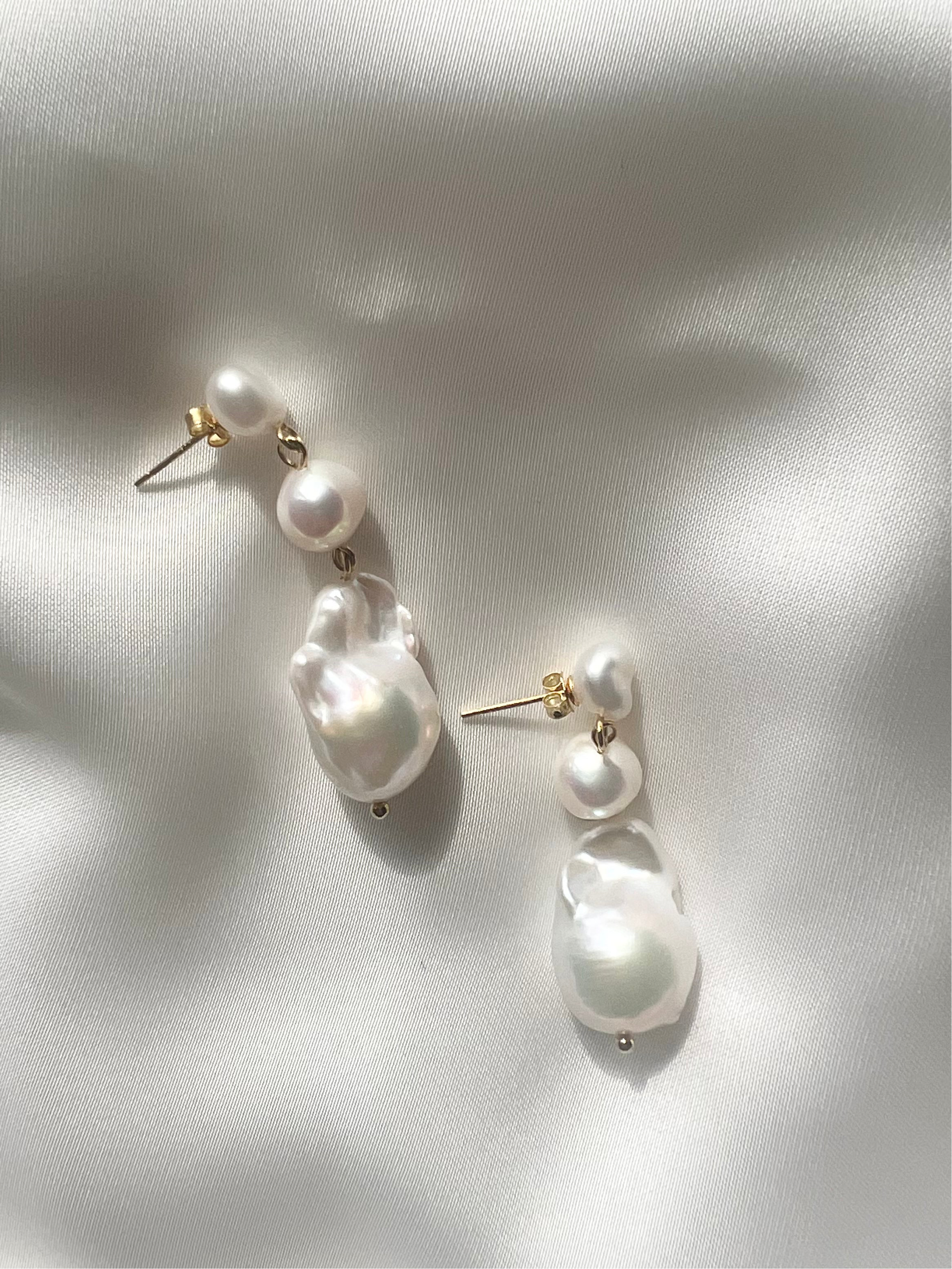 Bridal Drop Pearl Earrings Venus - Braut Ohrringe mit Perlen Drop