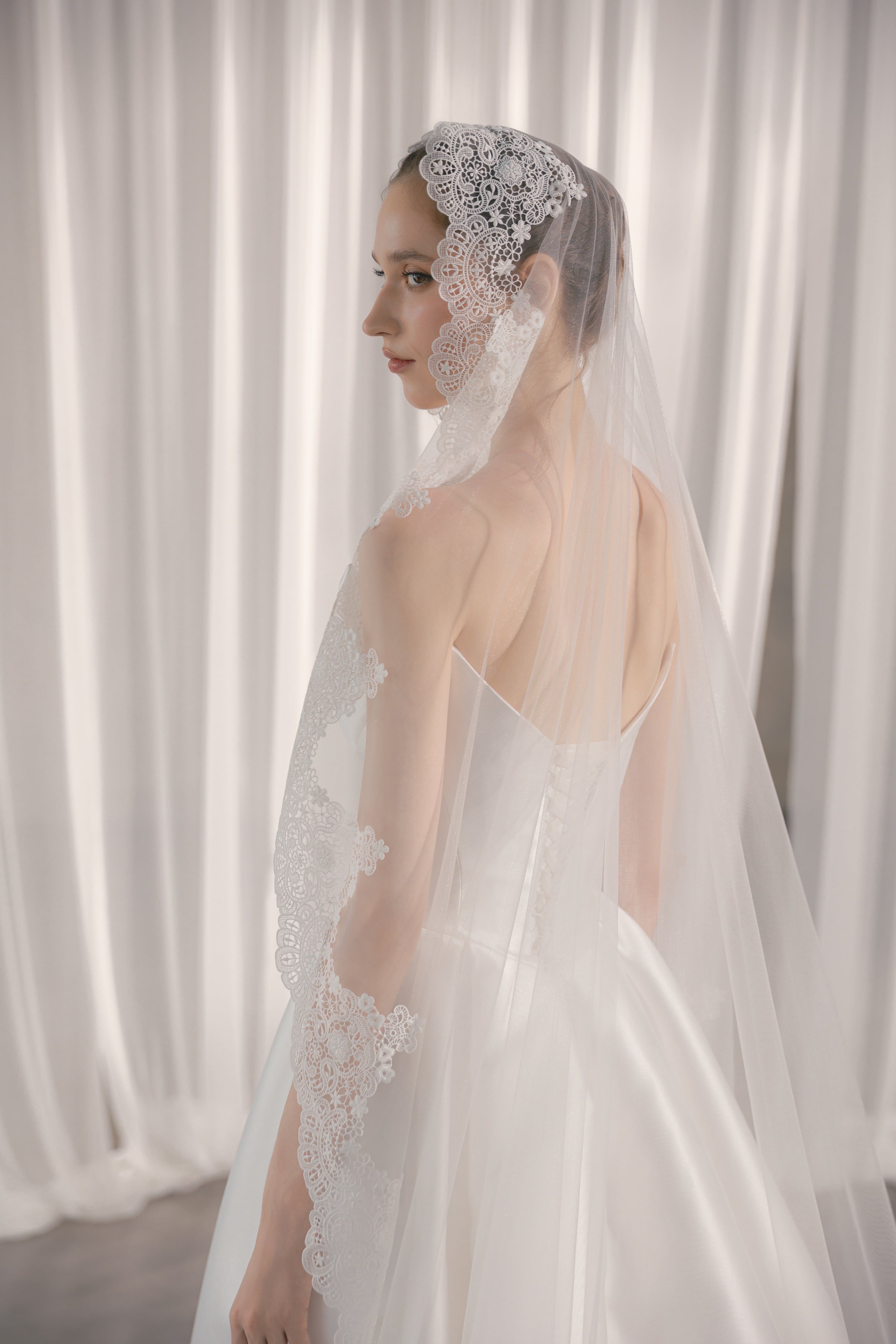 Corsage Brautkleid Hamburg Mikado Satin