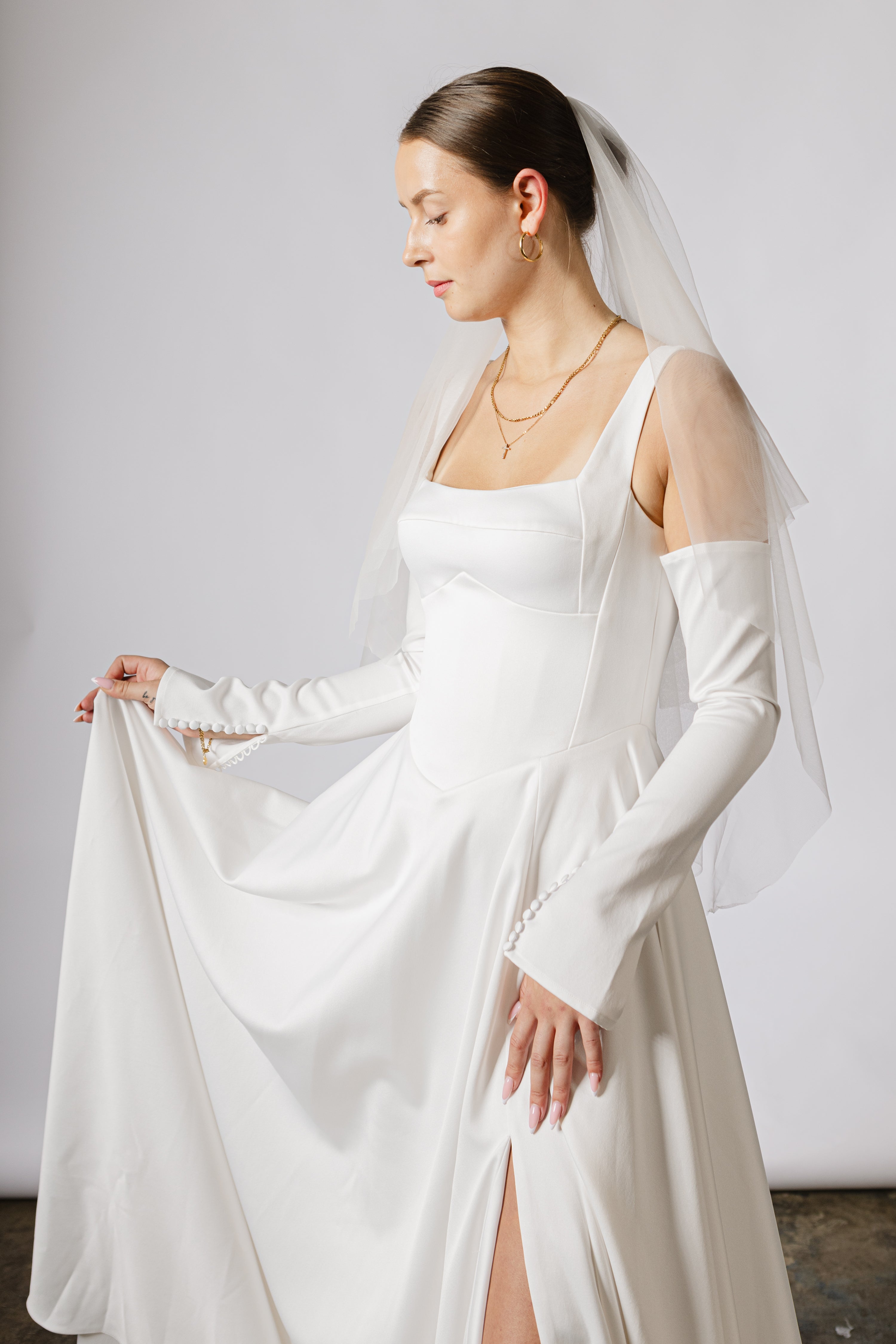Bridal gloves Satin