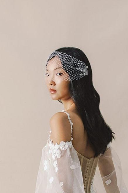 Braut schleier birdcage wedding veil