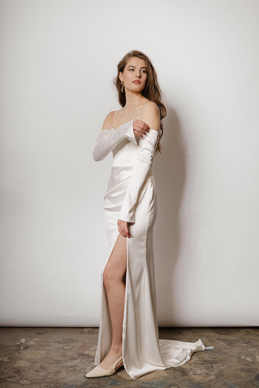 Gants de mariée en satin