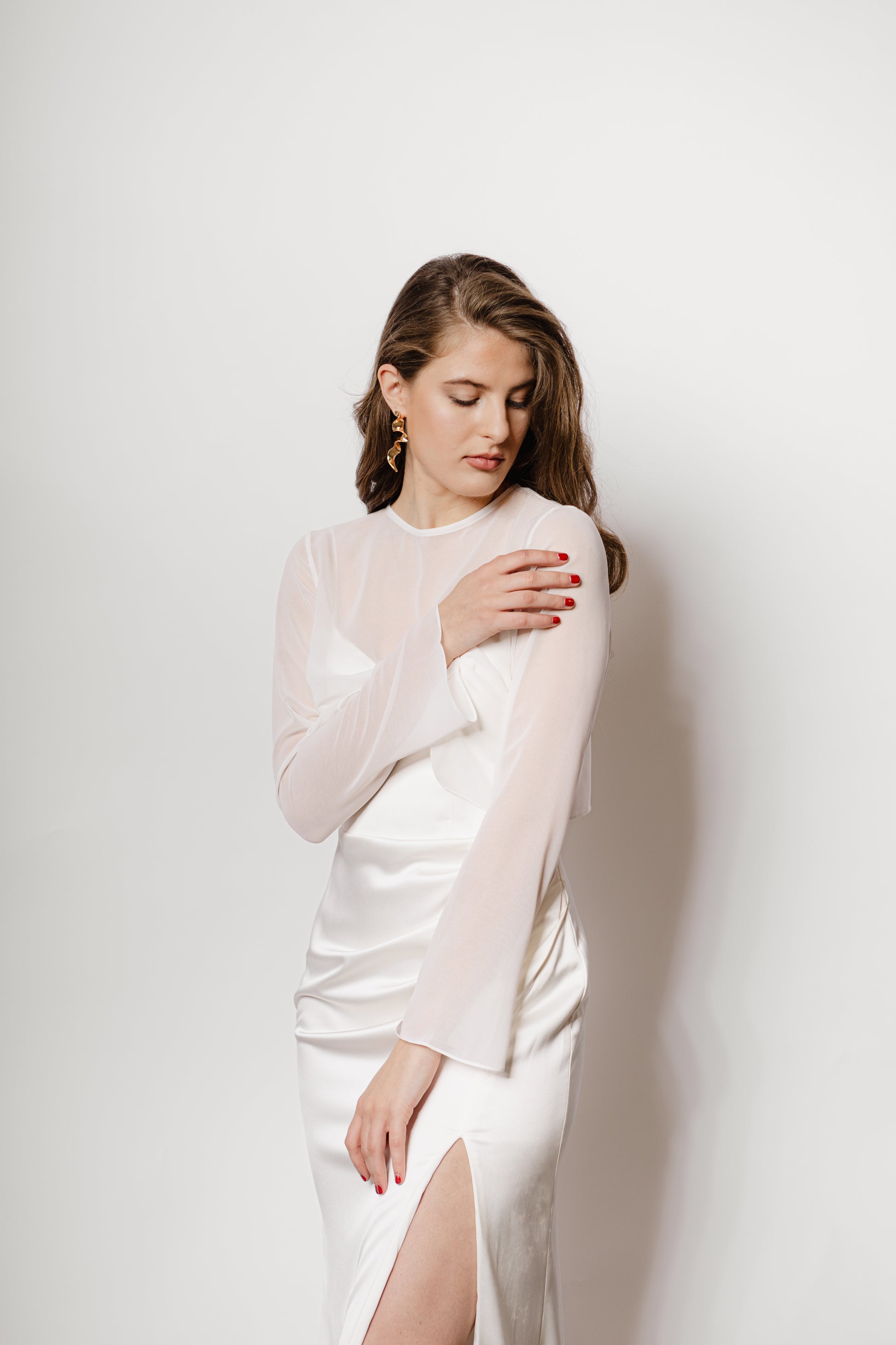 Braut Bluse - Chiffon