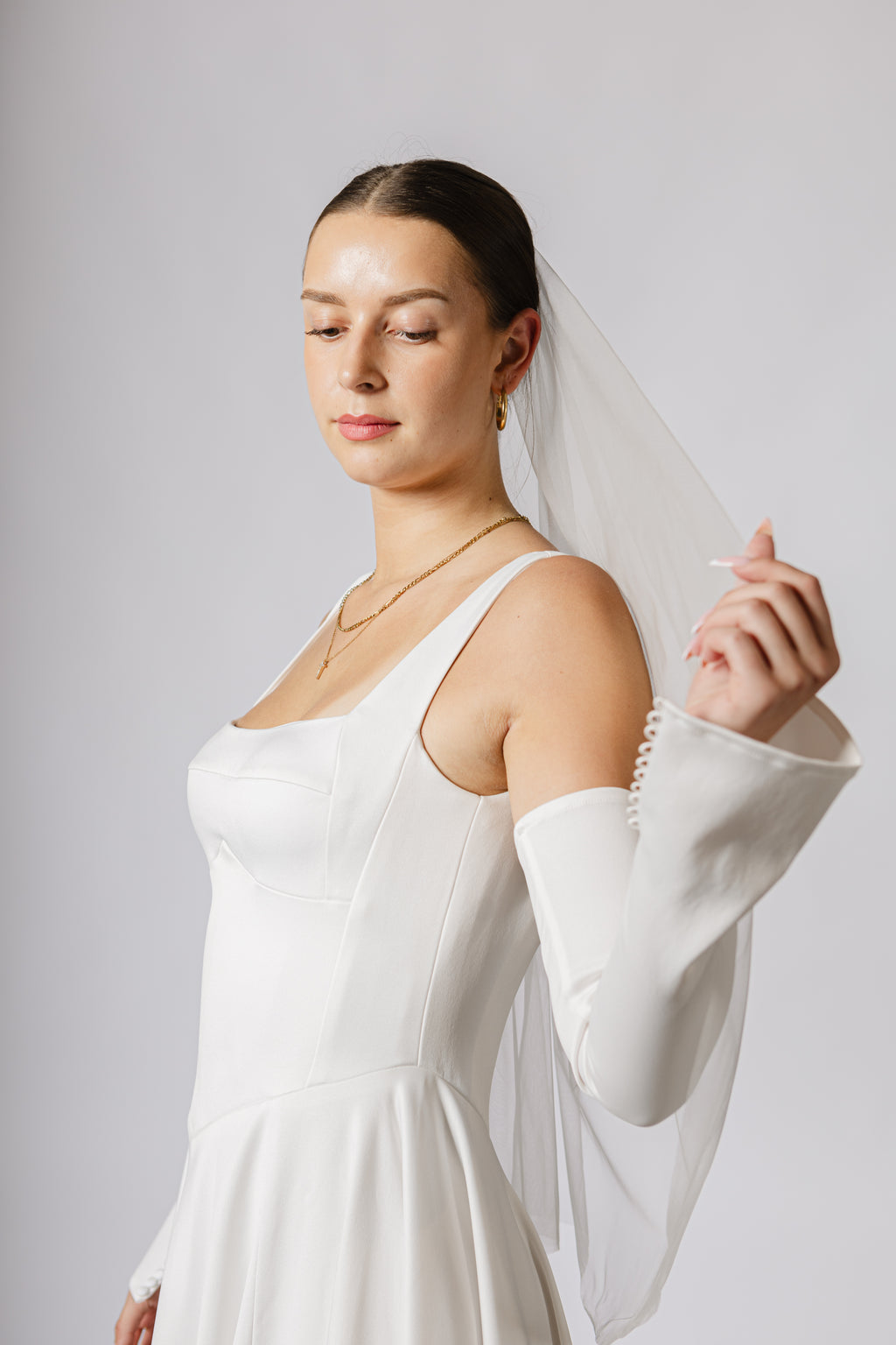 Gants de mariée en satin