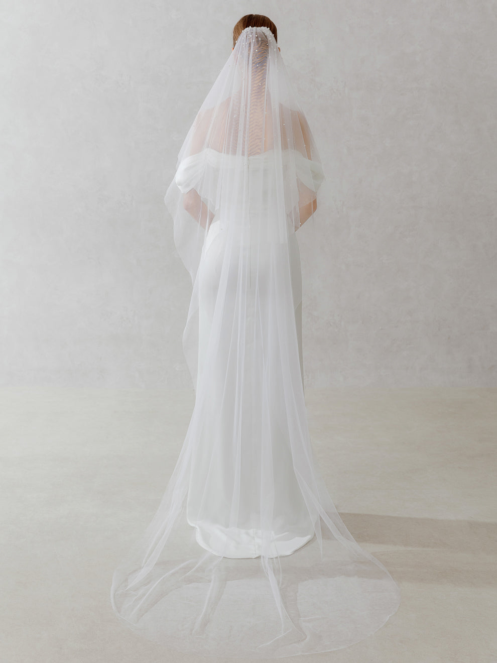 Voile de mariée orné de perles