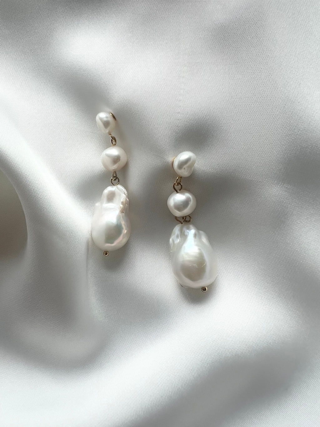 Bridal Drop Pearl Earrings Venus - Braut Ohrringe mit Perlen Drop