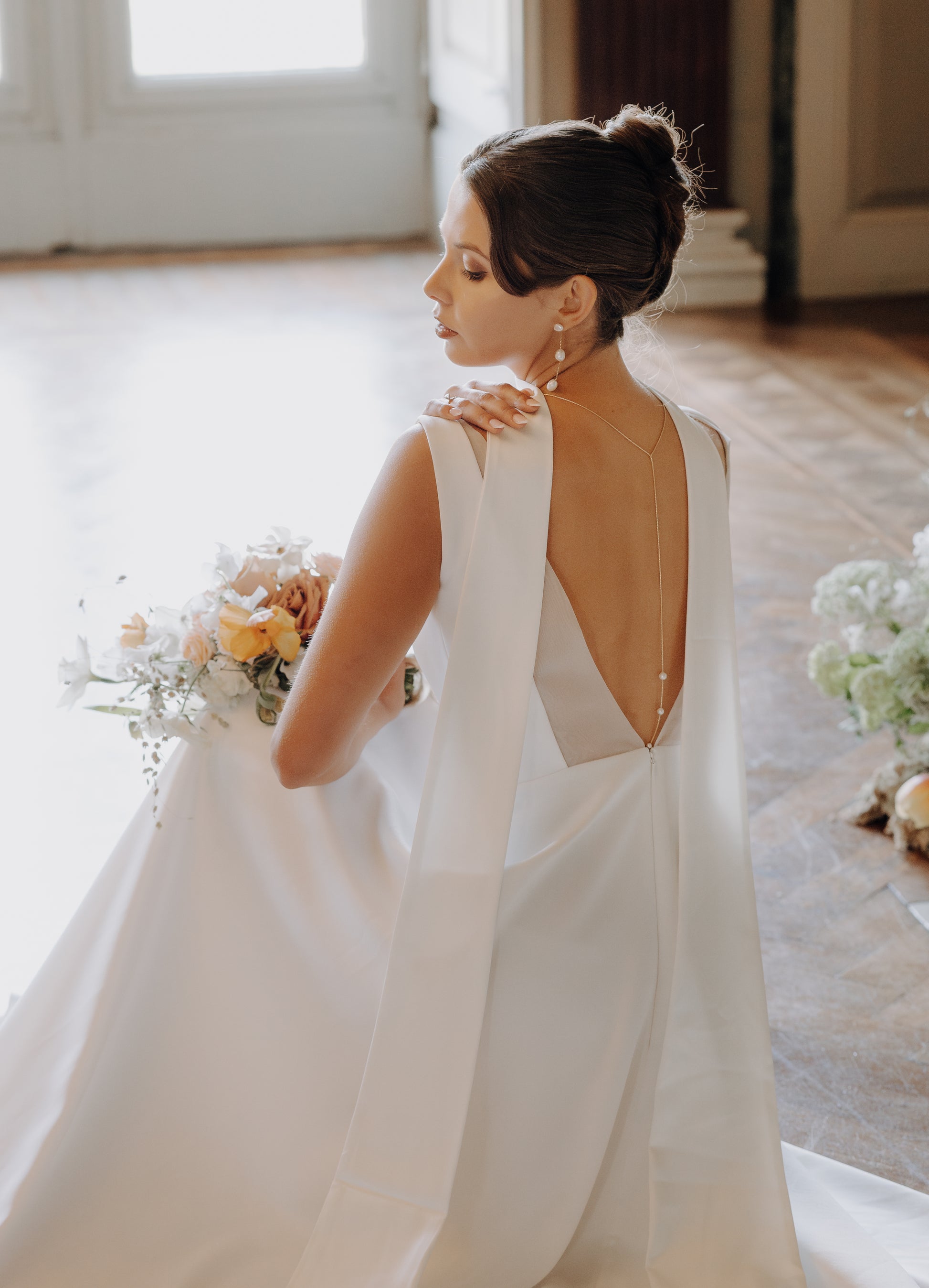 Brautschal Satin